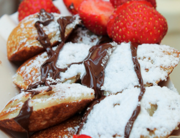 Mini pancakes at Curaçao National Airport